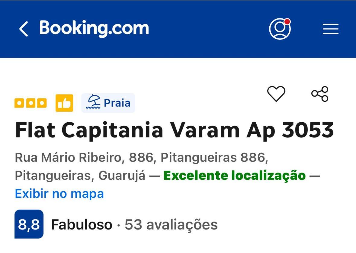 Flat Capitania Varam Ap 3053 Guarujá Exterior foto